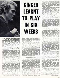 Ginger Baker learnt to play in six weeks