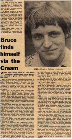 Bruce finds himself via the Cream